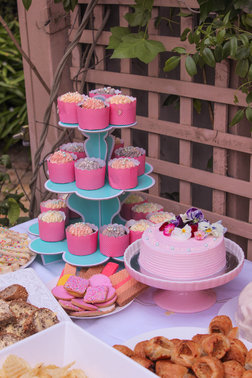 Spring these cupcakes and birthday cake by Pretty special Cakes