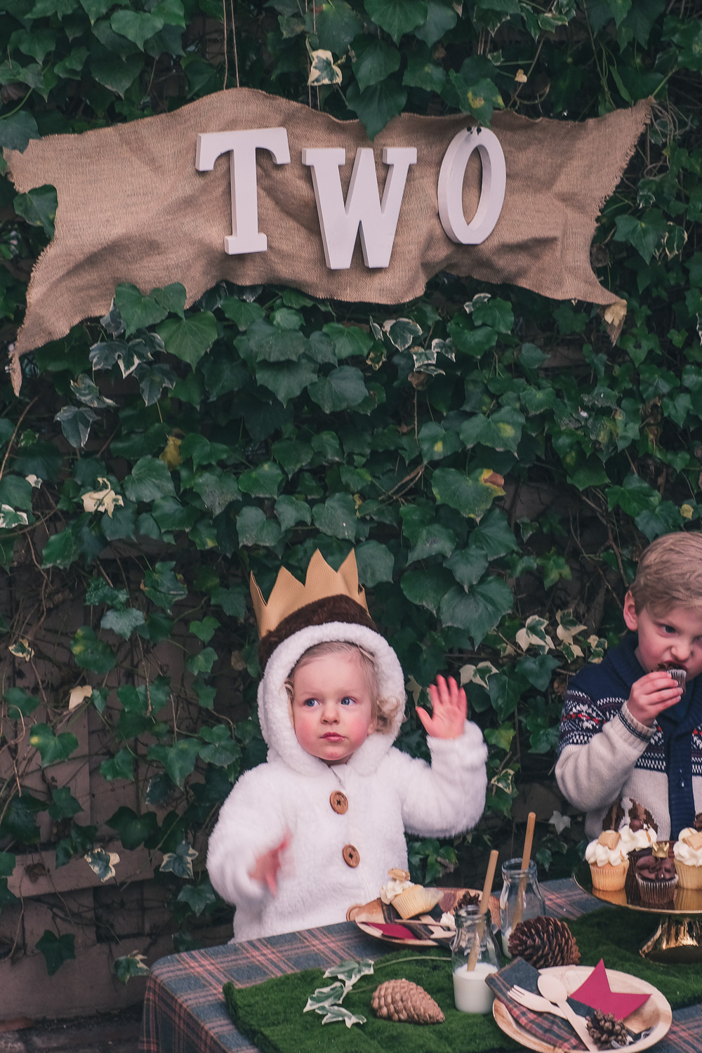 Where the Wild Things Are party sign and child in costume